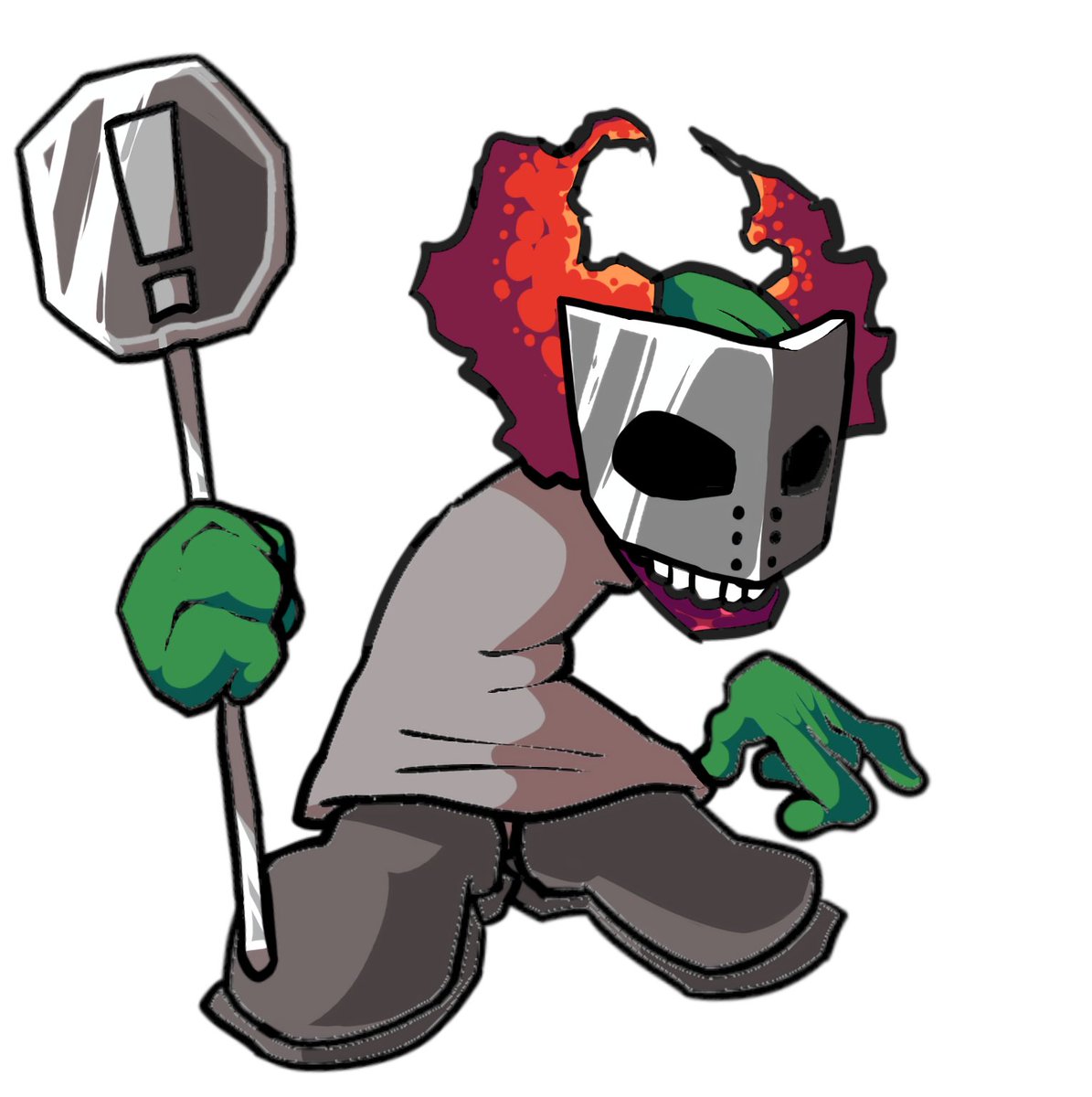 PepsiFellow's tweet photo. Tricky the clown stylized #madnesscombat #trickytheclown #fnfmod #fridaynightfunkinmod #vstricky @Banbuds https://t.co/KGlbsWQ9ml