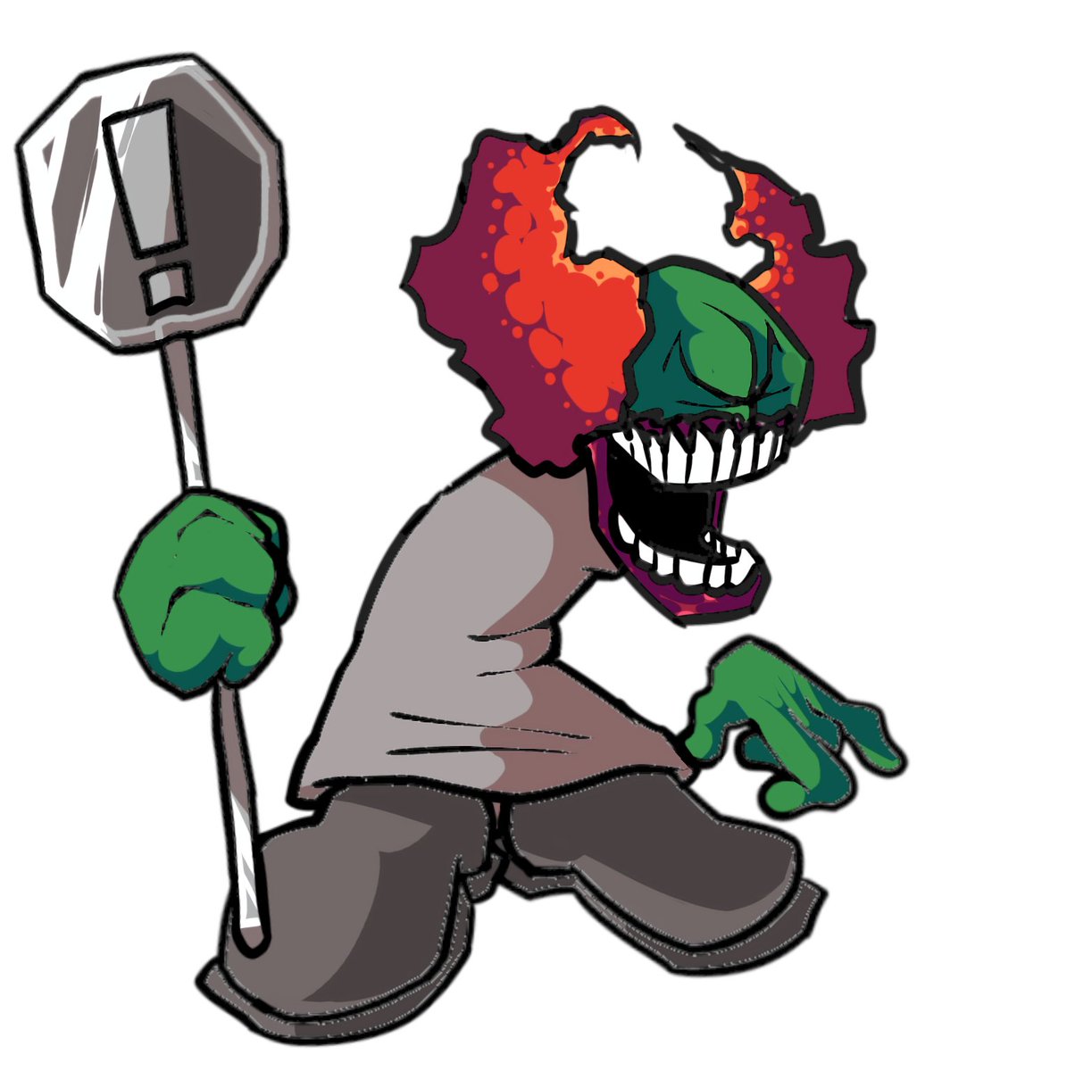 PepsiFellow's tweet photo. Tricky the clown stylized #madnesscombat #trickytheclown #fnfmod #fridaynightfunkinmod #vstricky @Banbuds https://t.co/KGlbsWQ9ml