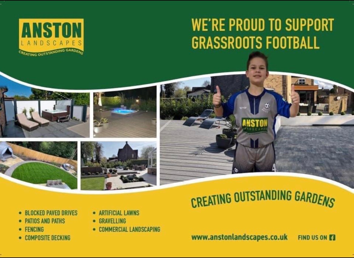 Two days until tournament kick off.

We would like to thank sponsor Anston Landscapes Ltd  who are another regular sponsor of the tounrnament - a local gardening company.  Thank you very much for your support 👏👍🏻