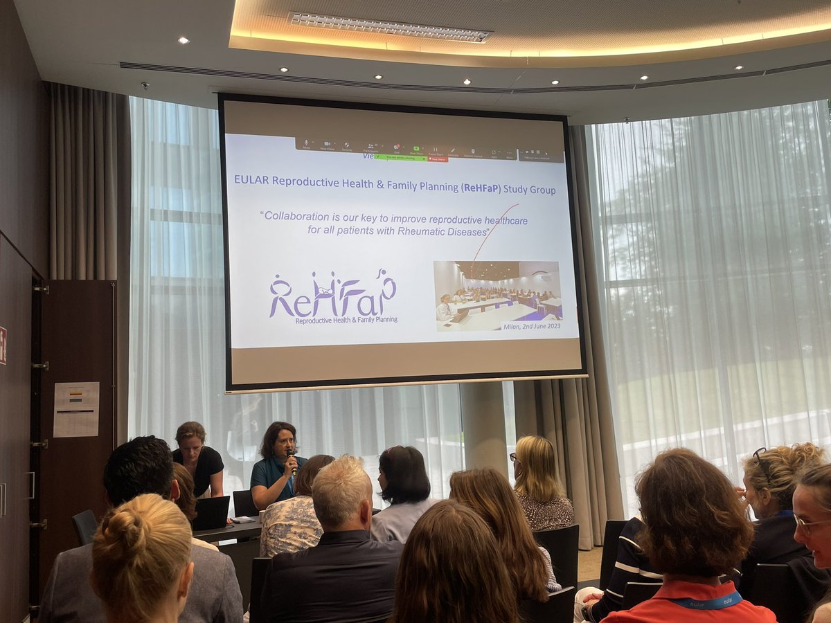 sil_aps's tweet photo. Starting early this morning with the #ReHFaP study group led by @KarenS_LDN and @lauraandreoli80, with a packed room! #EULAR2024 https://t.co/Ni5RIP5Izw