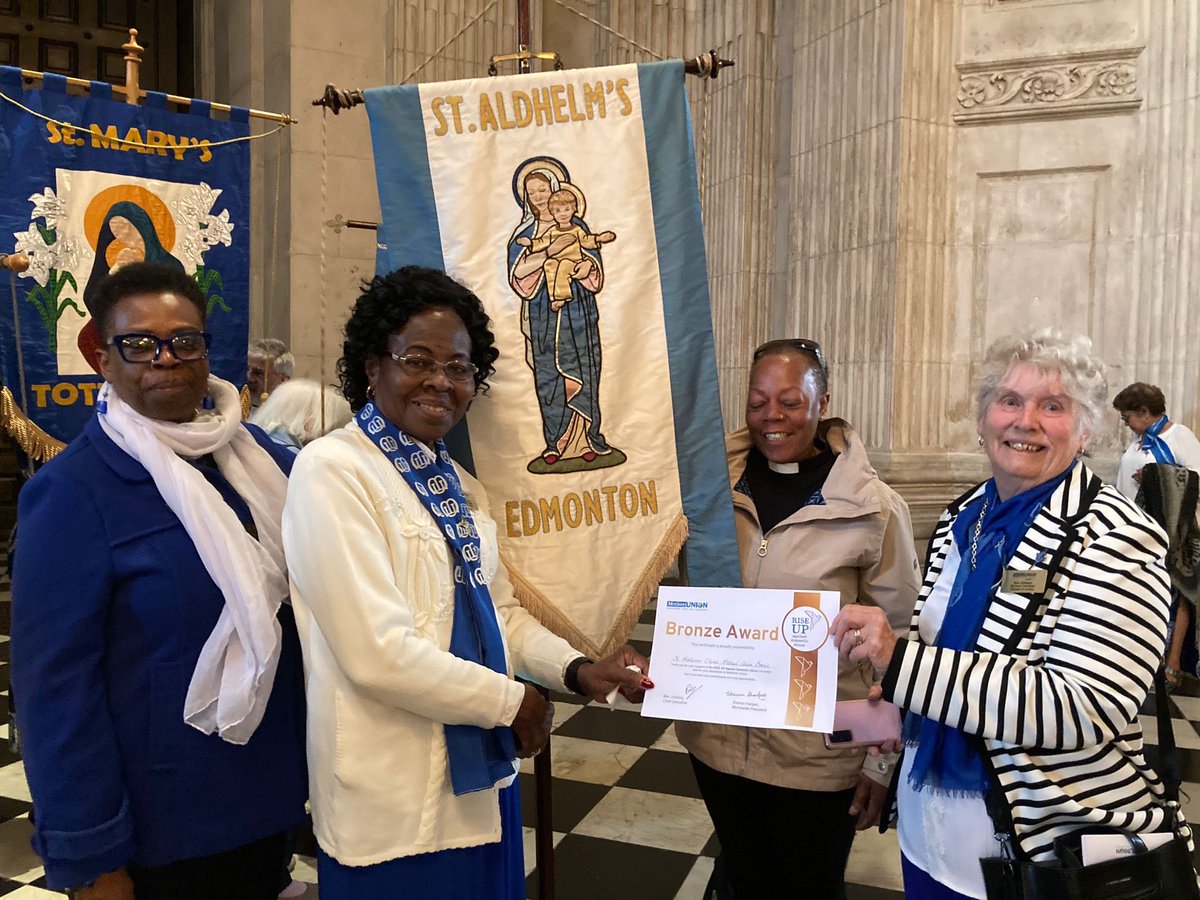 Wonderful to celebrate <a href="/MothersUnion/">Mothers' Union</a> <a href="/dioceseoflondon/">London Diocese</a> <a href="/StPaulsLondon/">St Paul's Cathedral</a> Commission Rev Margaret Ayo as Kensington Chaplain and presenting RISE UP award to <a href="/aldhelm_s/">St Aldhelm's Edmonton</a>