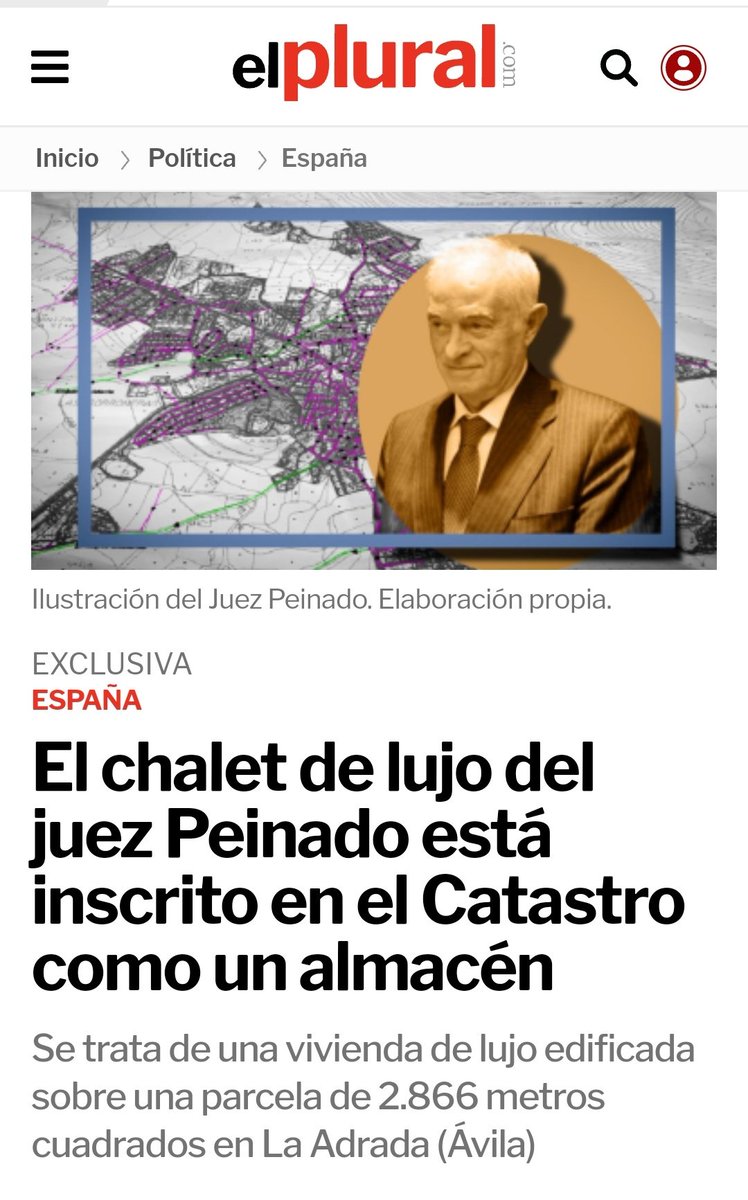pedro_cordob's tweet photo. Lo de Pablo e Irene es un "casoplón", pero si el juez Peinado tiene una vivienda de lujo edificada en un terreno de 2.866 m cuadrados es un almacén.
Y así todo señor@s 🤷 https://t.co/JiwMJFYSeh