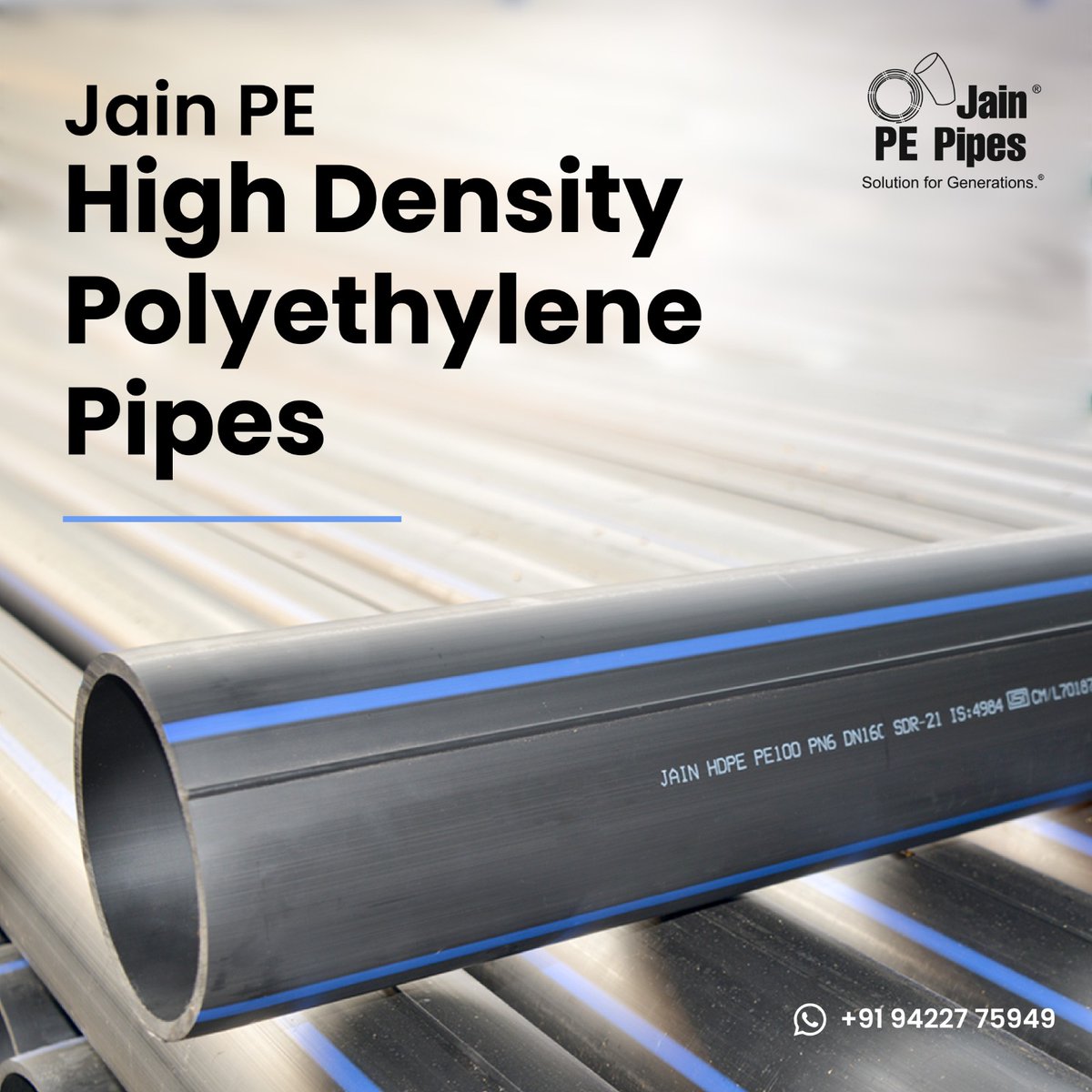 Jainpipes's tweet image. Revamp your projects with Jain HDPE Pipes! 🌟 Ditch the old, corrosive pipes and embrace flexibility, durability, and top-notch performance! 💪 Lightweight yet powerful, Jain HDPE Pipes are the ultimate upgrade for your infrastructure needs. 🚀

#JainPipes #HDPE #PipeUpgrade