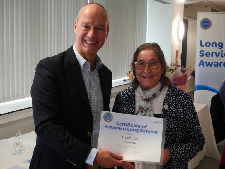 NUH Volunteers long service awards