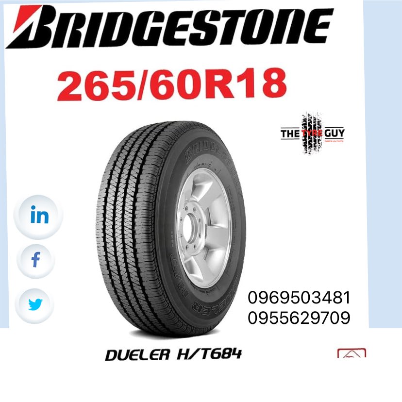 GuyTyre's tweet image. 265/60R18 Bridgestone