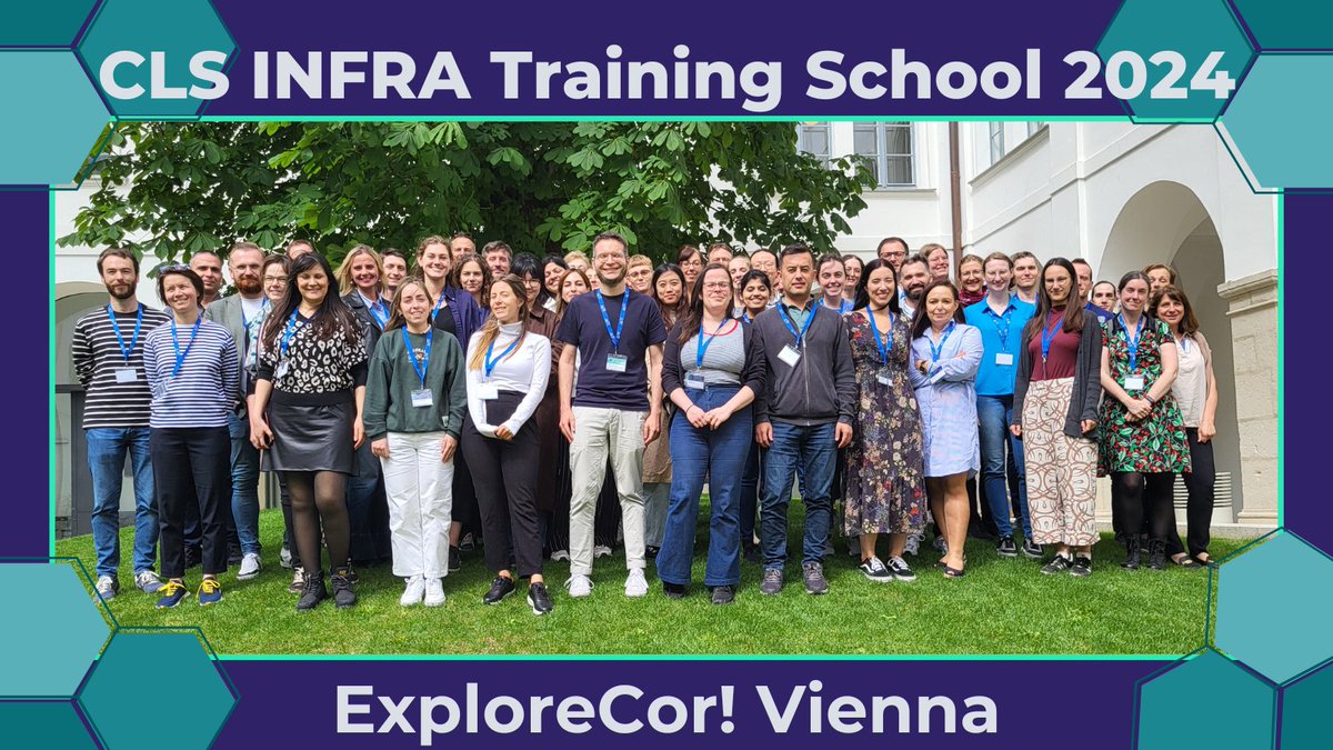 #ClsInfraTrainingSchool: Tuesday's staff and participants in ExploreCor enjoying a bit of Viennese sunshine!
