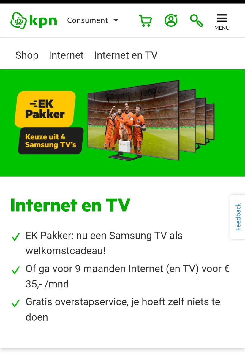 mevrouwtjeeC's tweet photo. @KPNwebcare heel leuk deze aanbieding maar ondertussen ben ik al 12 jaar lang trouwe klant bij jullie en zou het leuk zijn om ook trouwe klanten zo cadeautje te doen 😅 https://t.co/PwkmFv9MlD