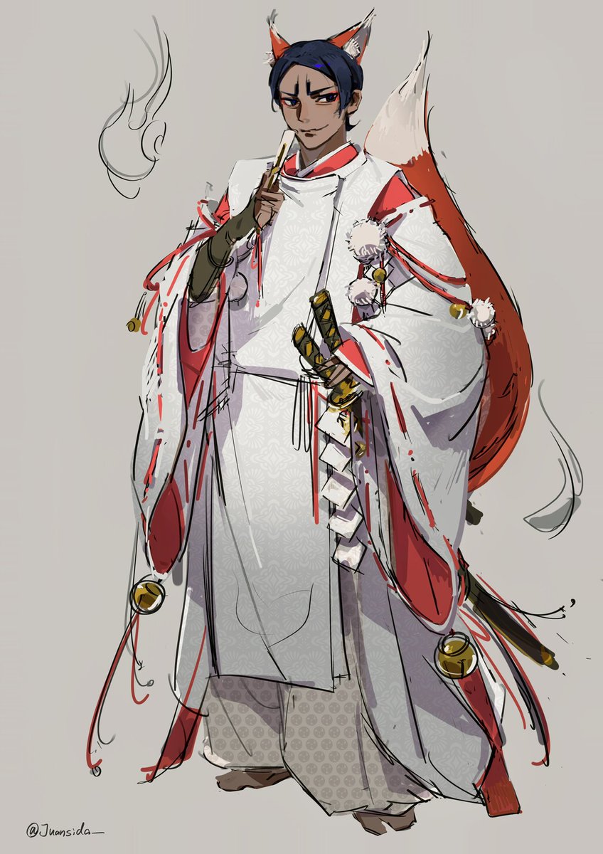 #金カム 
🦊鲤 衣服有参考 但瞎编 纯纯ooc