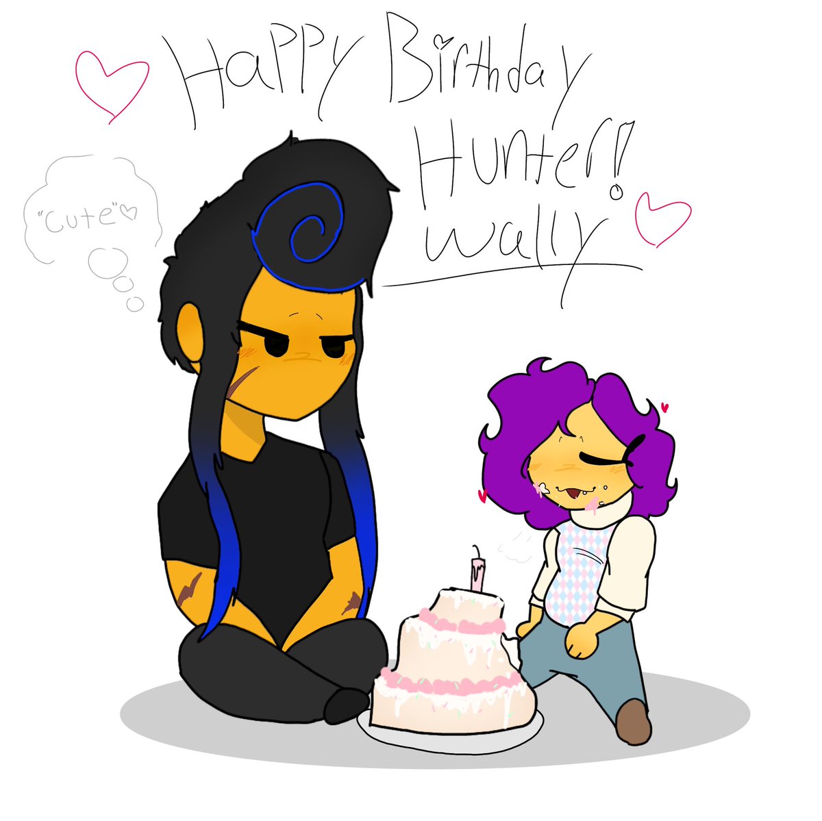 ghostmarsiii's tweet photo. HAPPY BIRTHDAY HUNTER WALLY!! 💖💖
(I forgot to post this) 
Wally au by:@viviolenxe 
#wallyau #wallydarling #hunterwally #annejolly https://t.co/ldmr6t5izr