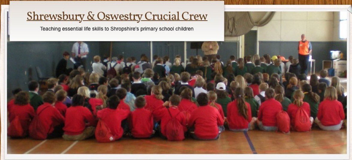 Today <a href="/shrewsoswcc/">ShrewsOswCrucialCrew</a> welcomes 140 students from @BaschurcCE BrynOffaPS @HarlescottJnrSch. They follow in the footsteps of <a href="/_DaveEdwards/">Dave Edwards</a> &amp; @joe_hart37 who attended in 1997/1998 #staysafe