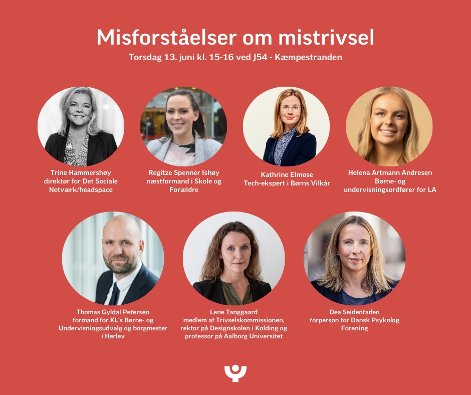 DanskPsykologF's tweet image. Børn og unge mistrives som aldrig før – men hvad vi skal gøre anderledes? Taler vi for meget om mistrivsel? Hvilken rolle spiller sociale medier? Og hvad med folkeskolen? Alt det og meget mere taler vi om i dag i Det Sociale Netværks telt på #fm. Ses vi til debatten? #dkpol