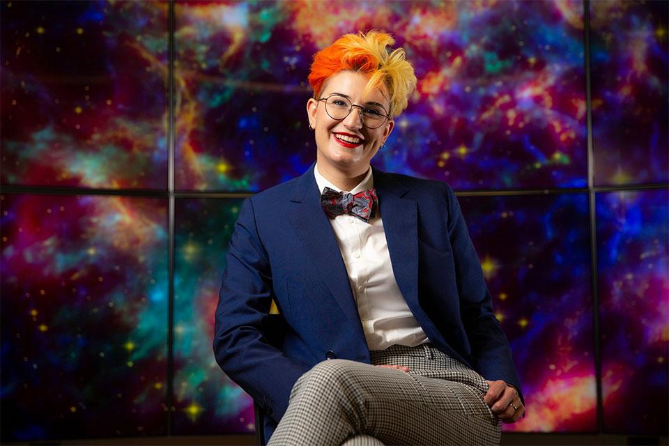 OxfordPhysics's tweet photo. Dr Heloise Stevance, Schmidt AI in Science Fellow at @UniofOxford , has been awarded the Caroline Herschel Prize Lectureship 2024 to recognise and support promising women astronomers early in their careers. Read in full: https://t.co/9jVEAXukDw https://t.co/6SMg6EoI53