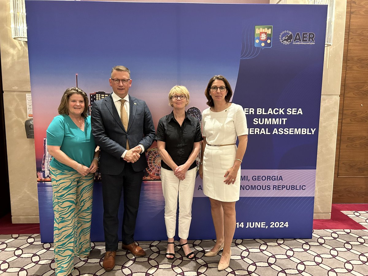 Very happy to be in Batumi for the General Assembly of <a href="/europeanregions/">AER</a>  and the #blackseasummit