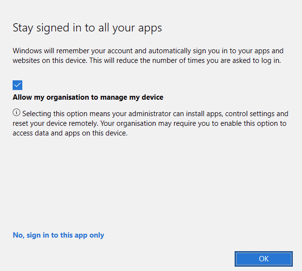 Curious, does *anyone* understand this wonderful double barreled question from Microsoft? How do I a) stay signed in and b) keep my computer to myself? Do I read the questions top to bottom, with answers following questions, or is there some kind of spatial hierarchy?