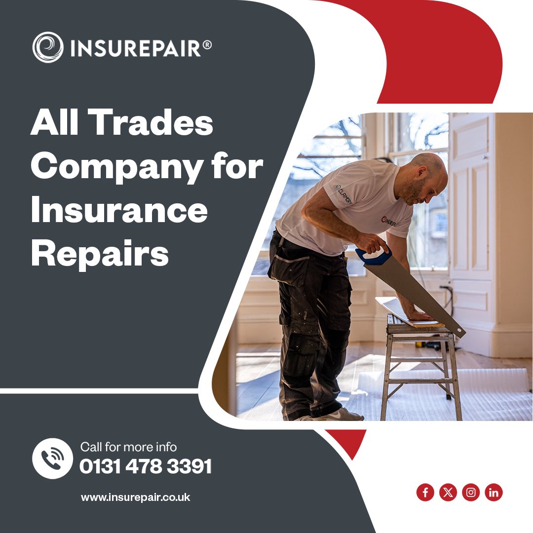 Insurepairuk's tweet photo. Whether you are a policyholder, loss adjuster, insurance broker or claims handler, you can come straight to INSUREPAIR ®. We’ll handle the insurance claim along with all aspects of repair work, including Fire &amp; Flood, Storm and Impact Restoration.

Visit https://t.co/GVJ7xH1qGm https://t.co/bUyh5sfrGf
