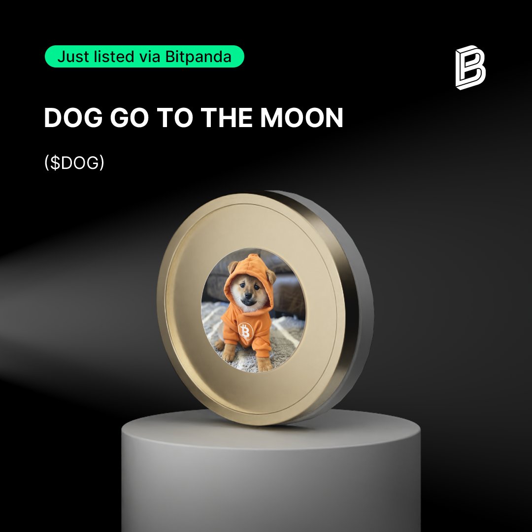 That was quick! $DOG is already available on Bitpanda now. Learn more:  https://t.co/PRw9sIG4Kr @TheDogOfBitcoin is a community-driven meme coin  with a mission to go to the moon. Built on the Bitcoin blockchain