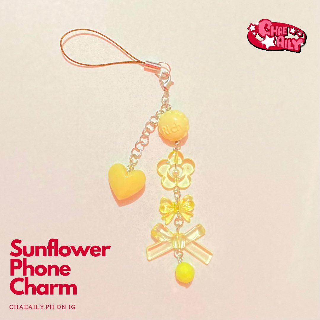 chaeaily's tweet photo. phone charms for sale! ₱90 https://t.co/BMy75R29CL