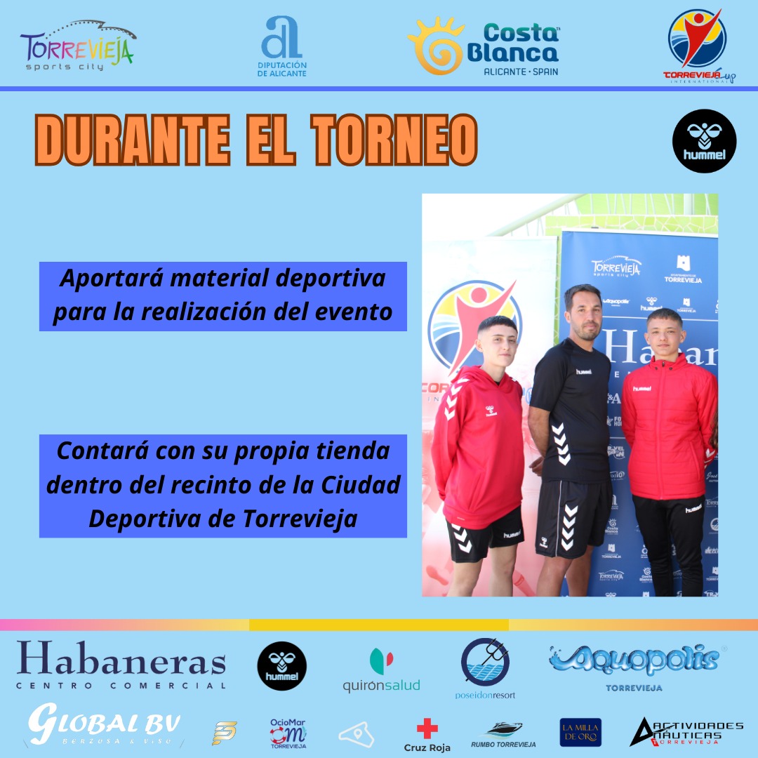 Torrevieja Int. Cup (@torreviejacup) on Twitter photo 🔵👏 ¡Hoy os presentamos a <a href="/hummelspain/">hummel ES-PT</a>!
💙 Empresa referencia en la industria de la ropa deportiva, ofreciendo productos de alta calidad e innovadores
🛒 Además tendrán su propia tienda dentro de las instalaciones de la ciudad deportiva de Torrevieja
#TorreviejaIntCup2024 🔵👏 ¡Hoy os presentamos a <a href="/hummelspain/">hummel ES-PT</a>!
💙 Empresa referencia en la industria de la ropa deportiva, ofreciendo productos de alta calidad e innovadores
🛒 Además tendrán su propia tienda dentro de las instalaciones de la ciudad deportiva de Torrevieja
#TorreviejaIntCup2024