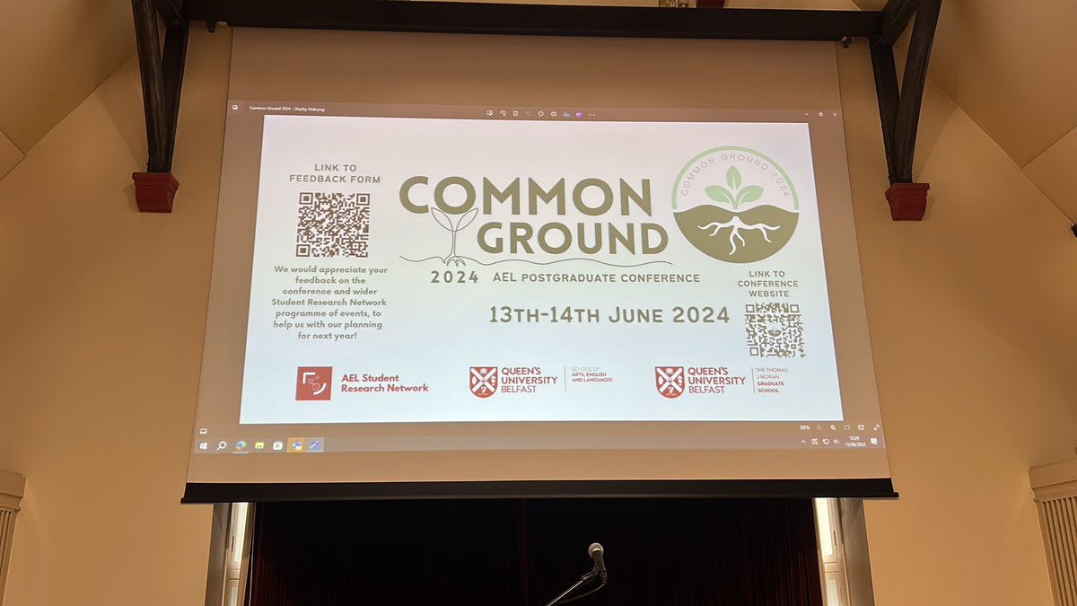 Come and celebrate the fantastic PGR community here in <a href="/qub_ael/">QUB AEL</a> at Common Ground- starting soon and running all day tomorrow! #CommonGround