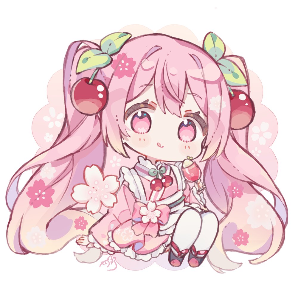 ちっちゃい桜ミクちゃん🌸 #桜ミク #初音ミク