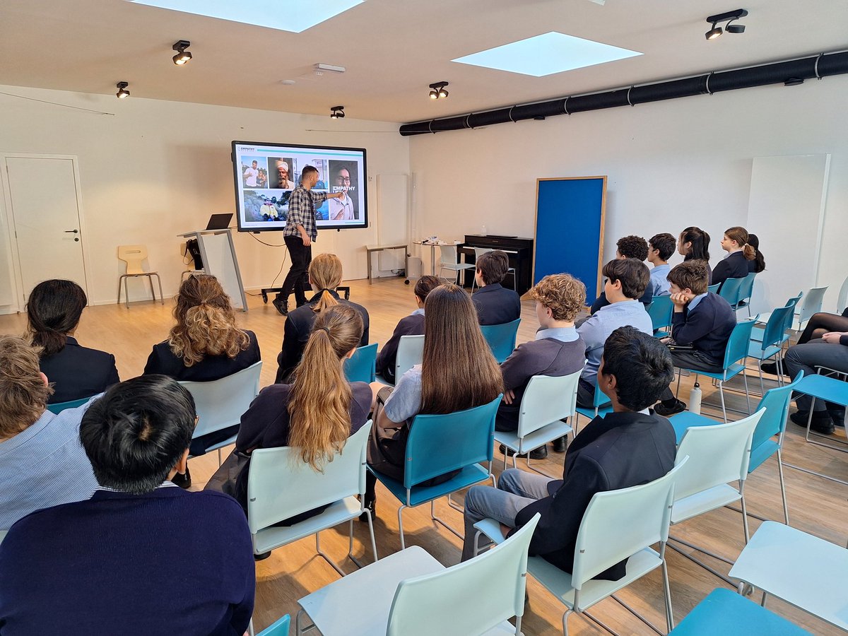BJAB_Head's tweet photo. A fabulously thought-provoking interactive hour on the themes of empathy and compassion from Ed  Kirwan for #BJABYear8 and #BJABYear9 A huge number of insights and amount of advice for #BeyondBJAB https://t.co/VLaxRgfhQg