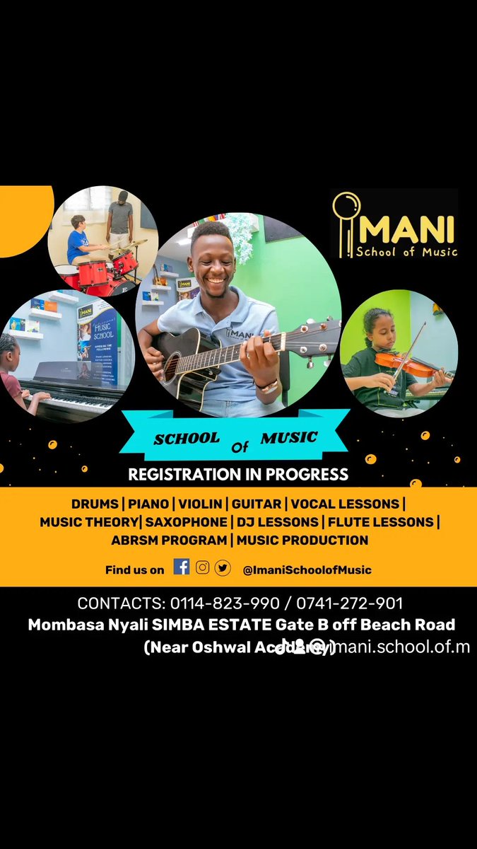imani_school's tweet photo. Imani school of music. Where passion meets practice 🎶 We are located in Nyali Mombasa.

#GenZ#mombasa#bestmusiclessons#bestmusicschool#rejectfinancebill2024#Traitor#Amerix#presidentRuto https://t.co/k1m870zVgv