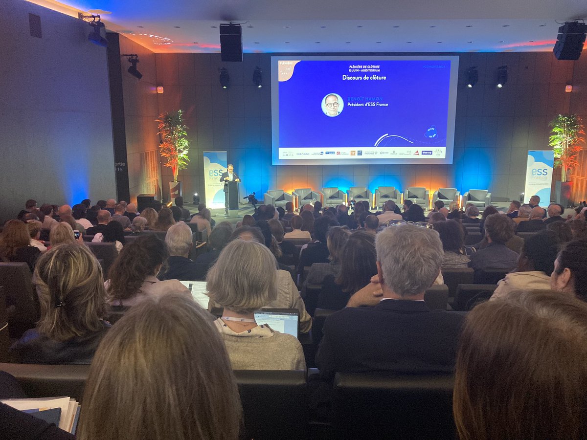 Clôture du #CONGRES2024 de l’ESS où la FNCuma était présente en force. Nous partageons les mots de <a href="/benoithamon/">Benoît Hamon</a> , nouveau président <a href="/ESS_France/">ESS France</a> « l’ESS peut incarner une heureuse reconquête fraternelle ».
