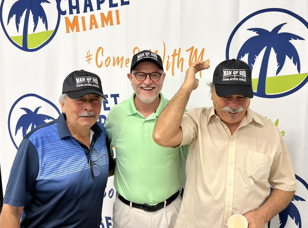 SunsetChapel's tweet photo. Just three guys goofing off as we model hats to be given to all our Father’s this coming Sunday at Sunset Chapel. It’s a good day when you get to experience moments like this. Bring your Dad on Sunday and watch him break out in a big smile too! https://t.co/XNsln4qLKv