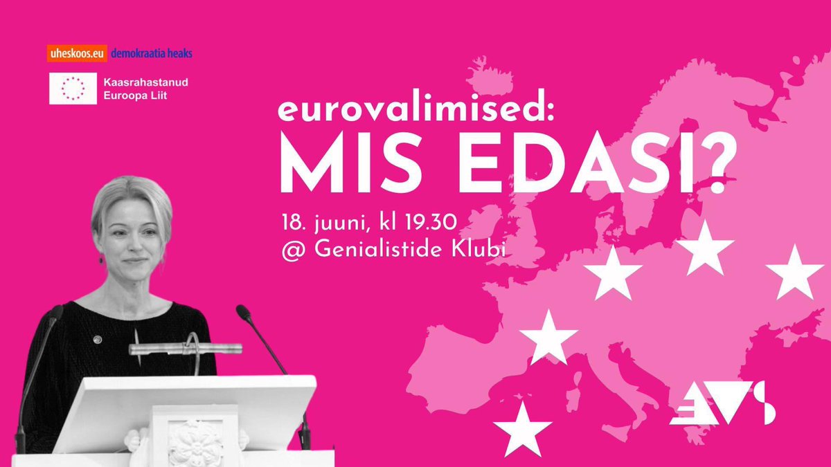 🇪🇺 Euroopa Parlamendi valimised on selleks korraks möödas ning õhku jäävad vaid küsimused, mis siis täpselt toimus ja mis edaspidi saama hakkab. 

🎤 Vastuseid otsime koos professor Piret Ehinaga: facebook.com/events/s/eurov…