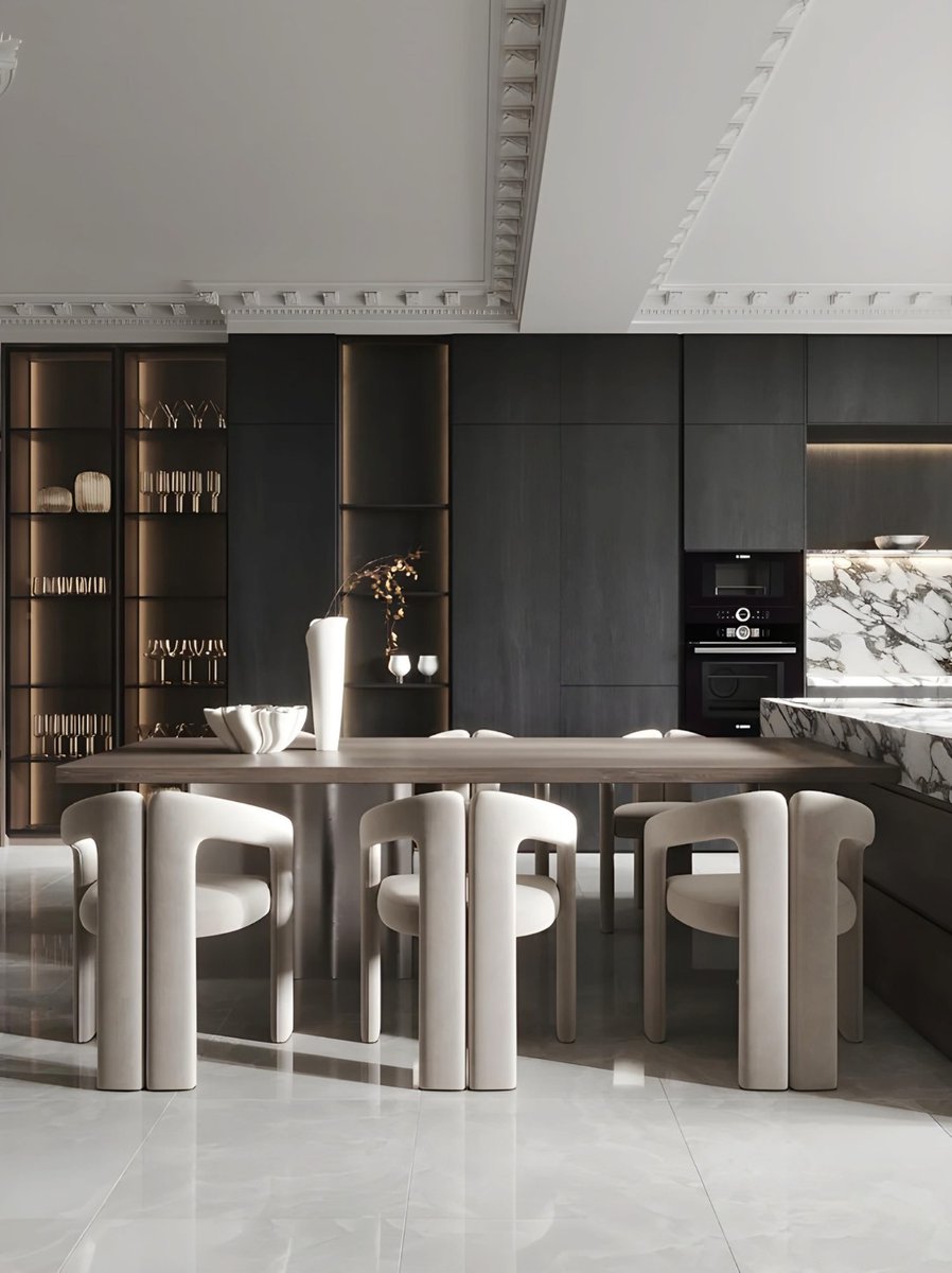 taajkitchens's tweet image. A timeless luxury

The sleek, The American burnt oak cabinetry paired with the arabescato marble accents embodies modern sophistication. 

Ready to transform your home? Let Taaj Kitchens bring your dream kitchen to life.

#TaajKitchens #ChelseaHome #LuxuryKitchens