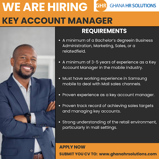 ghanahrsolution's tweet photo. HIRING!!! HIRING!!! HIRING!!!
#accountmanager #accountmanagement #accountmanagers #keyaccountmanager #keyaccountmanagement #hiring #hiringnow #jobvacancy #vacancy #accrajobs https://t.co/M9QhDyeLW5