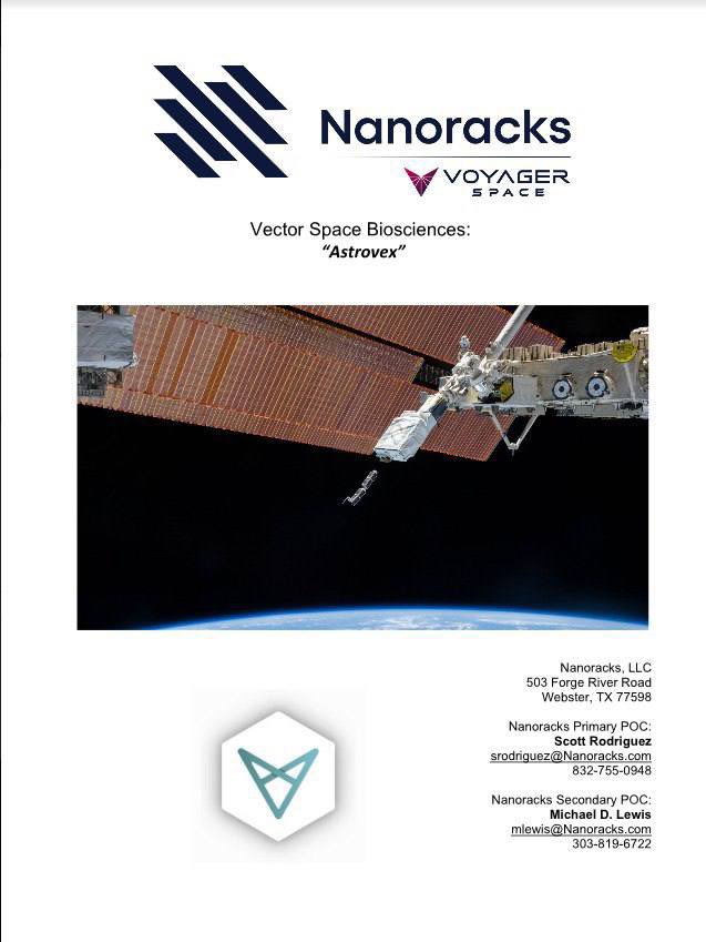 ElishaJacy's tweet photo. #VectorSpaceBiosciences partners with Nanoracks/VOYAGER Space to launch its first commercial biological CubeSat, "Astrovex" (Skunkworks Code Name), enabling groundbreaking biological research in space.

https://t.co/FYzaucgQcJ

$SBIO $VXV 

#JacyScience #JacySpace #TheJacyProject #Crypto #BTC #Blockchain #AI #Defi #Ethereum
