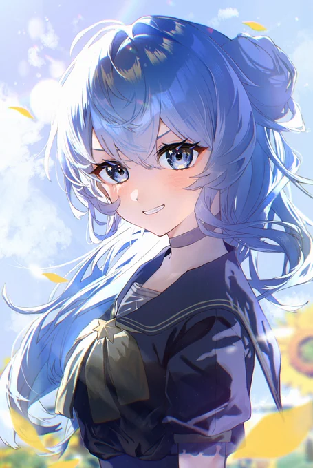 黒セーラー服すいちゃん#ほしまちぎゃらりー 