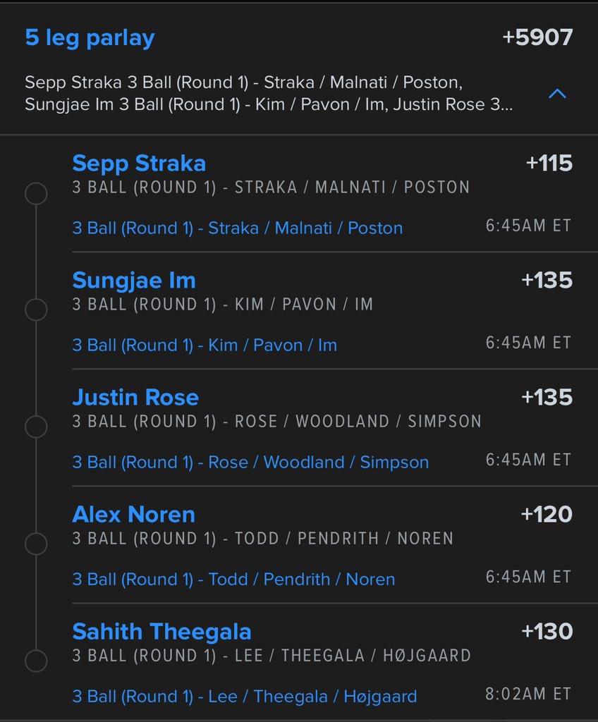 beetin_odds's tweet photo. 3 Ball lay ⛳️ https://t.co/MhhCSj20In