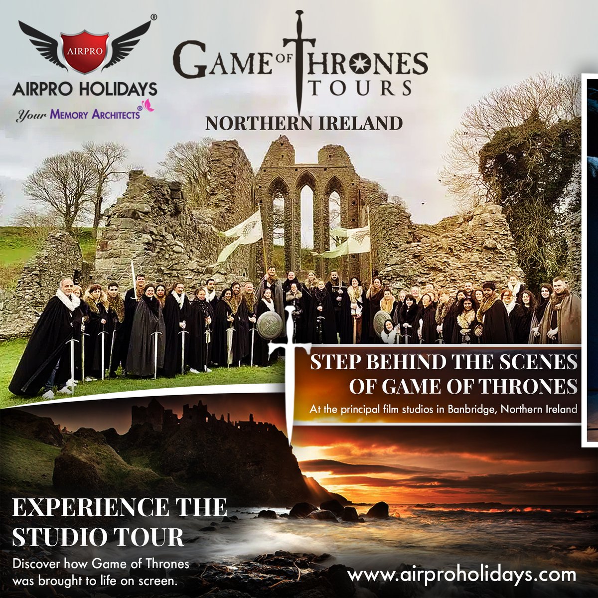 airproholidays's tweet photo. Feast your eyes on the Game of Thrones Tours going all over the United Kingdom and Northern Ireland! Call us for Inquiries today!

Contact: https://t.co/kPPQOh7xi0

#airproholidays #memoryarchitects #gameofthronestour #bainbridge https://t.co/5nJfjued2l