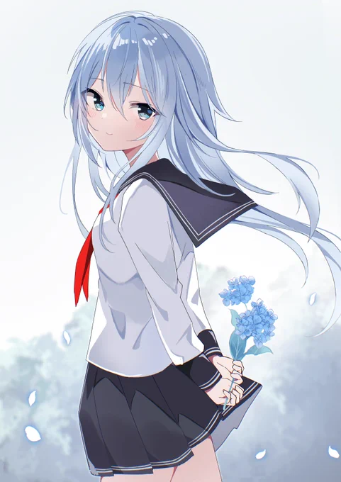 響と紫陽花 