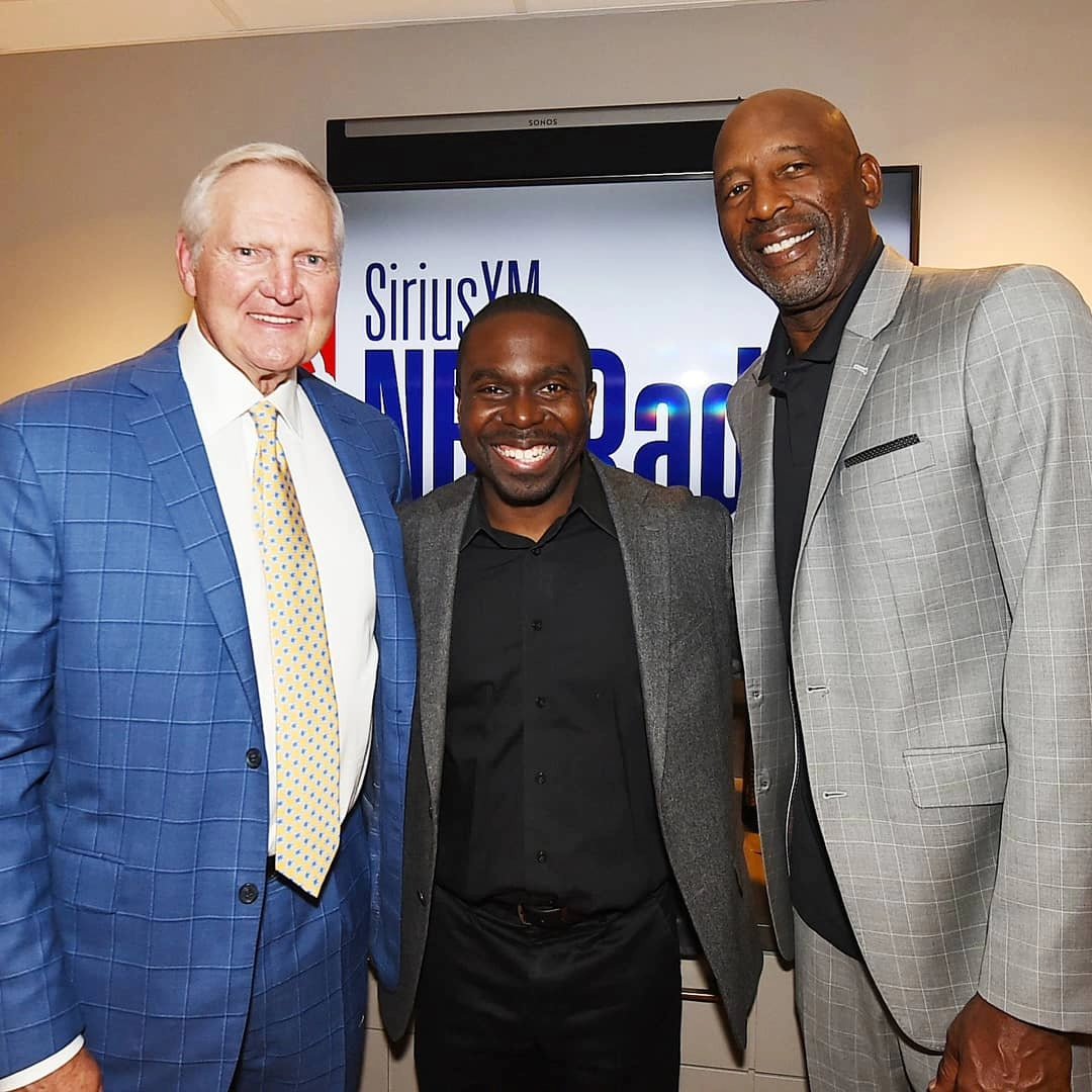 Rest In Power to this iconic individual, aka The Logo, Mr. Jerry West. One of my major accomplishments in sports was to create &amp; produce a radio special on his life and career at the old Forum Club. This program and interview was hosted by another <a href="/Lakers/">Los Angeles Lakers</a> legend, <a href="/JamesWorthy42/">James Worthy</a>.