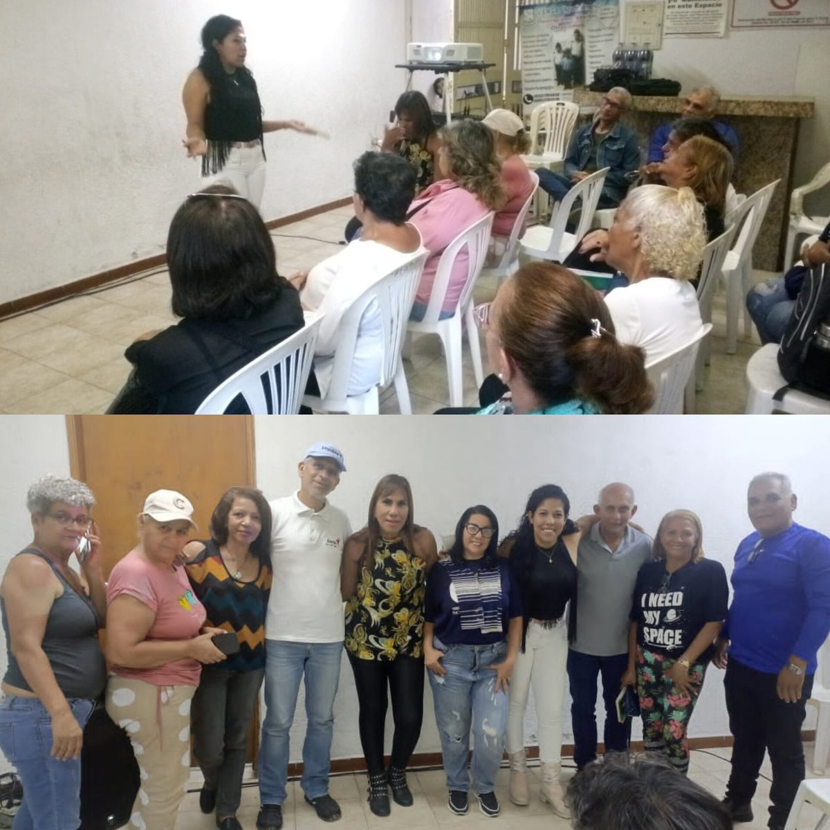Sucrempj's tweet photo. Un encuentro de líderes con los diferentes partidos políticos del Municipio Sucre.
Compartiendo propuestas y unificar para Ganar en el Barrio José Félix Ribas este próximo #28dejulio 
Con nuestra representación  justiciera @oriana6667 @sinasilva https://t.co/wH0rXoB2Fs