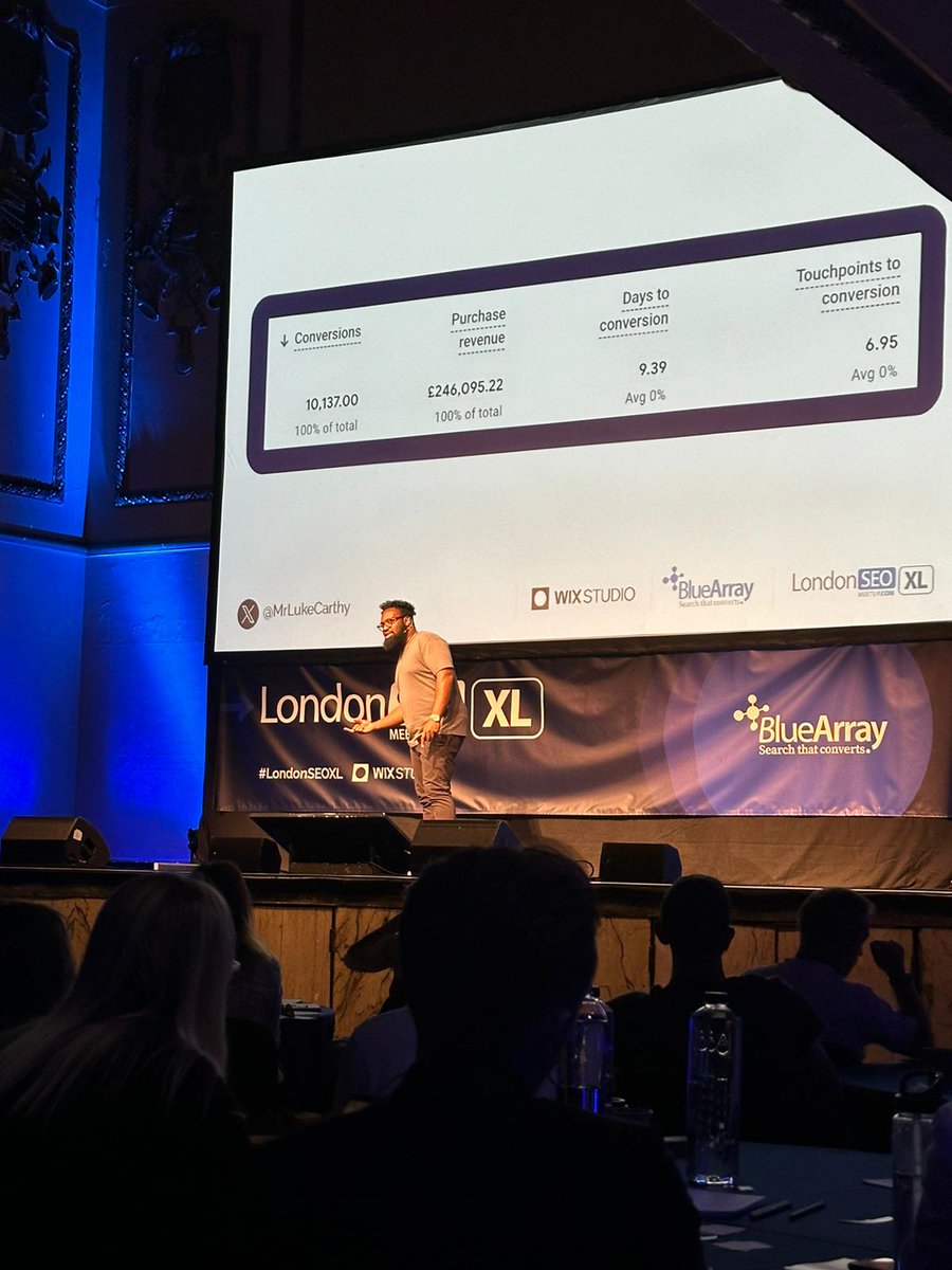 We've had <a href="/MrLukeCarthy/">Luke Carthy 🔎</a> dishing out some hard truths about GA4 #LondonSEOXL