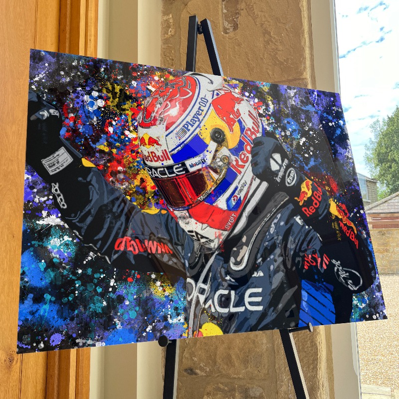 SamuelBeckerArt's tweet photo. 🇳🇱 Max Verstappen, 2024 artwork now available in different sizes 🏆