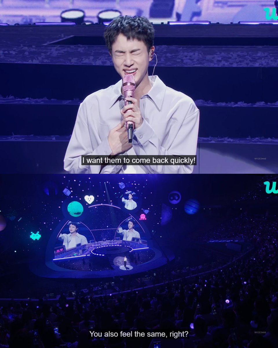 winnttaebear's tweet photo. SEOKJIN: i want them to come back quickly. you also feel the same right? https://t.co/LBZpytMjAh