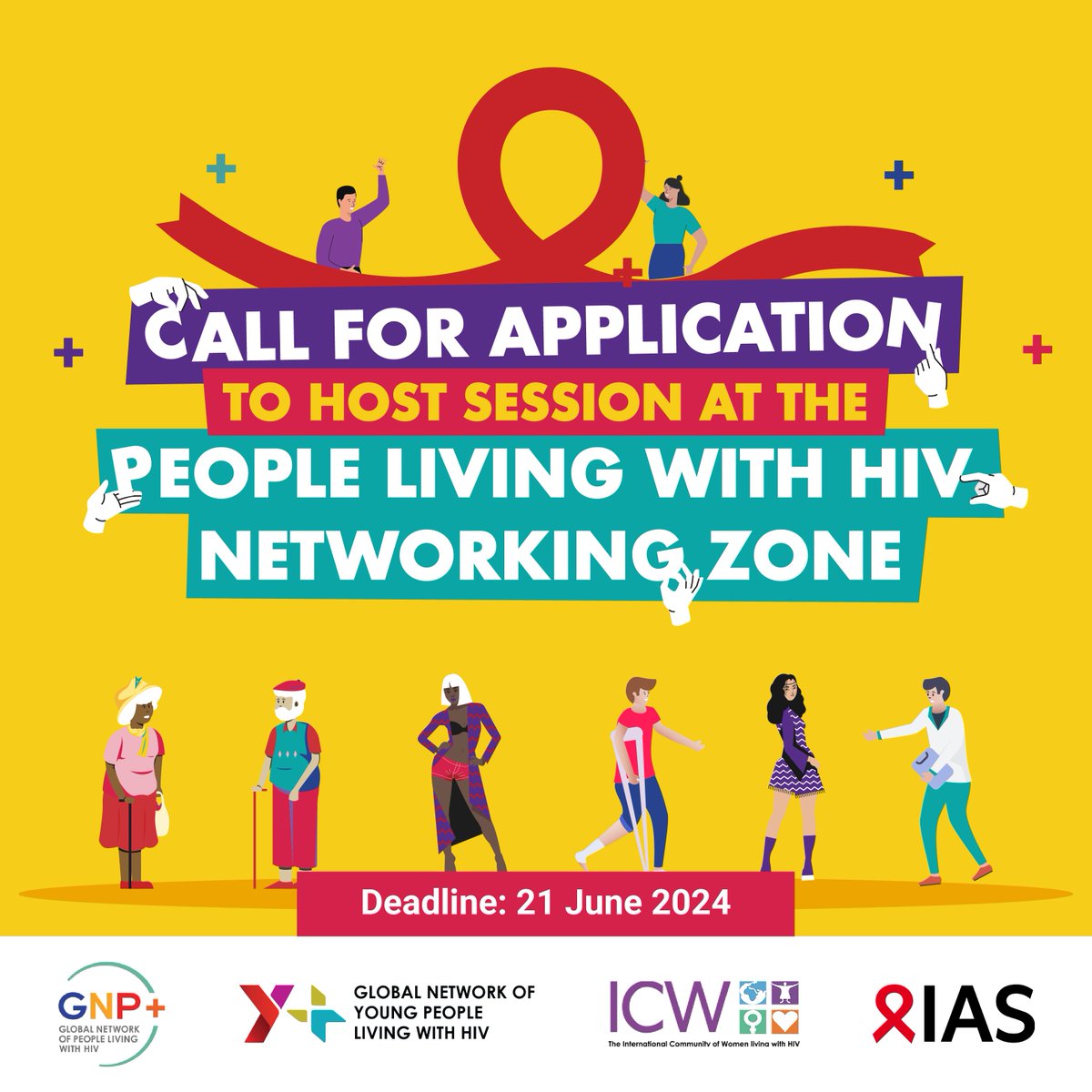 Will you be attending the #AIDS2024 in Munich this July?

<a href="/gnpplus/">GNP+</a>, @ICW_Global, and <a href="/Yplus_Global/">Y+ Global</a> are excited to invite you to submit your proposals for workshops, panel discussions, arts events, or launches at the People Living with HIV #Networking Zone during AIDS2024.