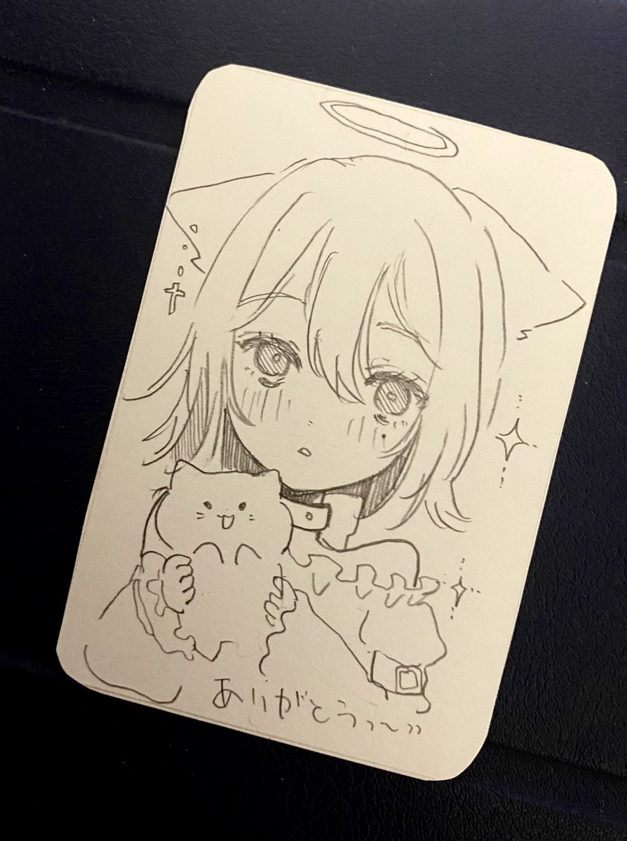 コテキャちゃん描いてもらったの～😭💜🫶みんな可愛いよねLove💜 