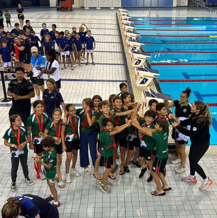Our 32 swimmers triumphed at DASSA Primary Swimming Champs, Div 3, clinching 1st 🥇 place &amp; the trophy 🏆. Against 30 top schools in Hamdan Swim Finals, our hard work paid off! 🏊‍♂️🏆 

Congrats to everyone involved! 

#PassionForSport #DIADubaiSport #PrimarySwimming #DASSAChampins