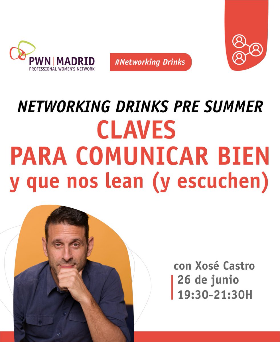 PWNMadrid's tweet photo. NWD: Pre-summer: Claves para comunicar bien y que nos lean y escuchen: https://t.co/ZATQKC0zBy… con @xosecastro
¡Apúntate con tiempo y no te los pierdas! 🚀
#pwnmadrid #eventos #junio #presummer https://t.co/nXNm3d54MB