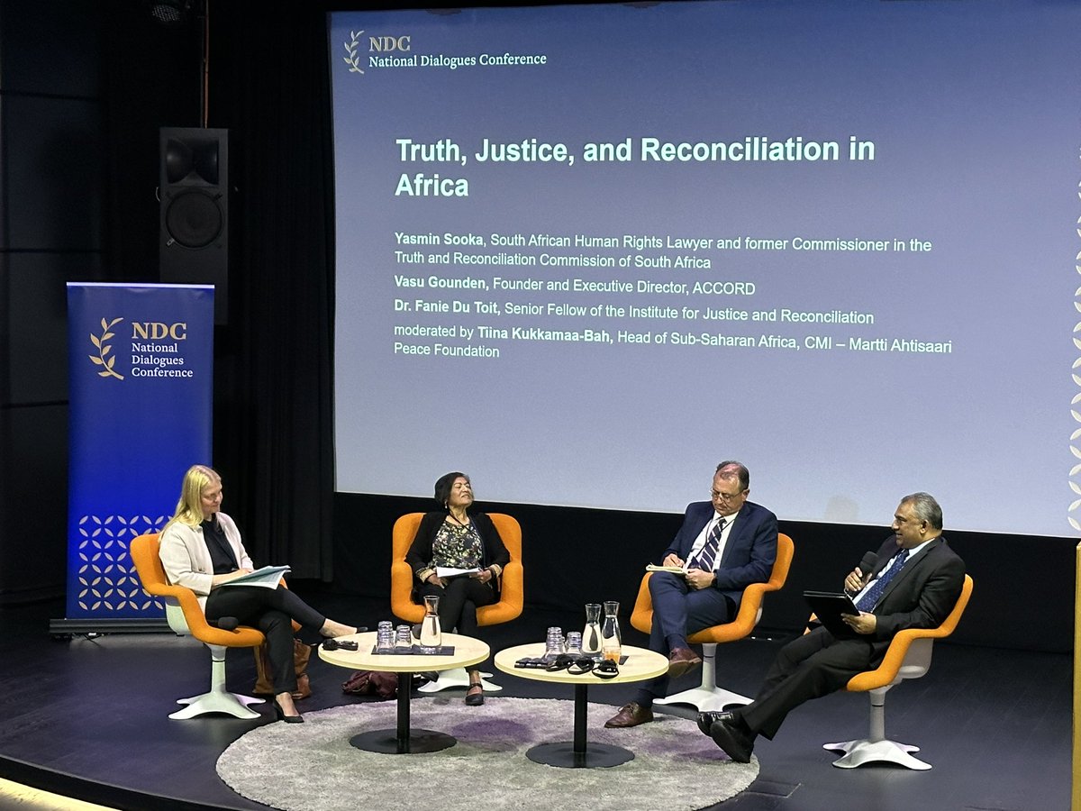 Just finishing three days of excellent discussions on #Nationaldialogues including on transitional justice and #reconciliation, a human rights based approach to #mediation and experience sharing from various contexts.
