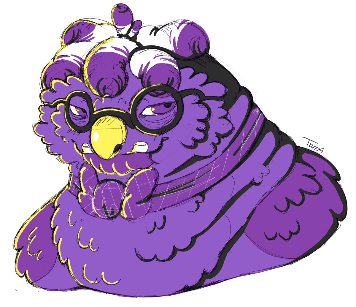 shurikenfoxart's tweet photo. Man oh man, itβs been way too long since I drew any Bugsnax characters :β)
I decided to challenge myself with this one. Nonbinary flag colours only! (Excluding one accent colour lol)
Pride Floofty! #Bugsnax #FlooftyFizzlebean https://t.co/jOAns6QYAo