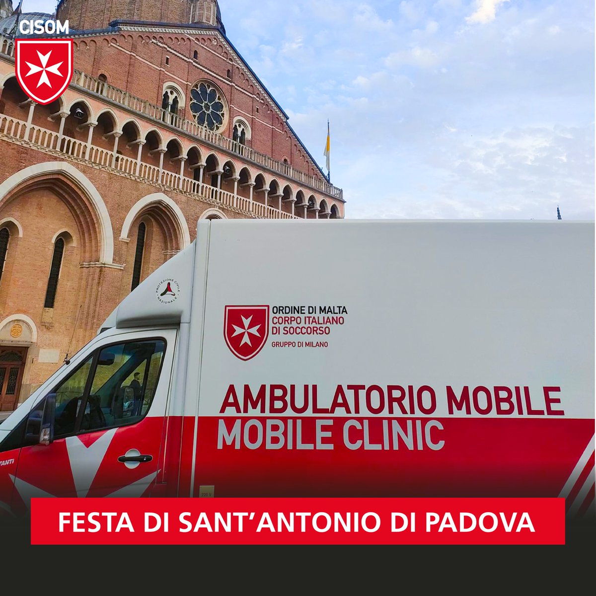 CIS0M's tweet image. Festa di Sant&apos;Antonio di #Padova: il #CISOM pronto ad accogliere i #pellegrini!