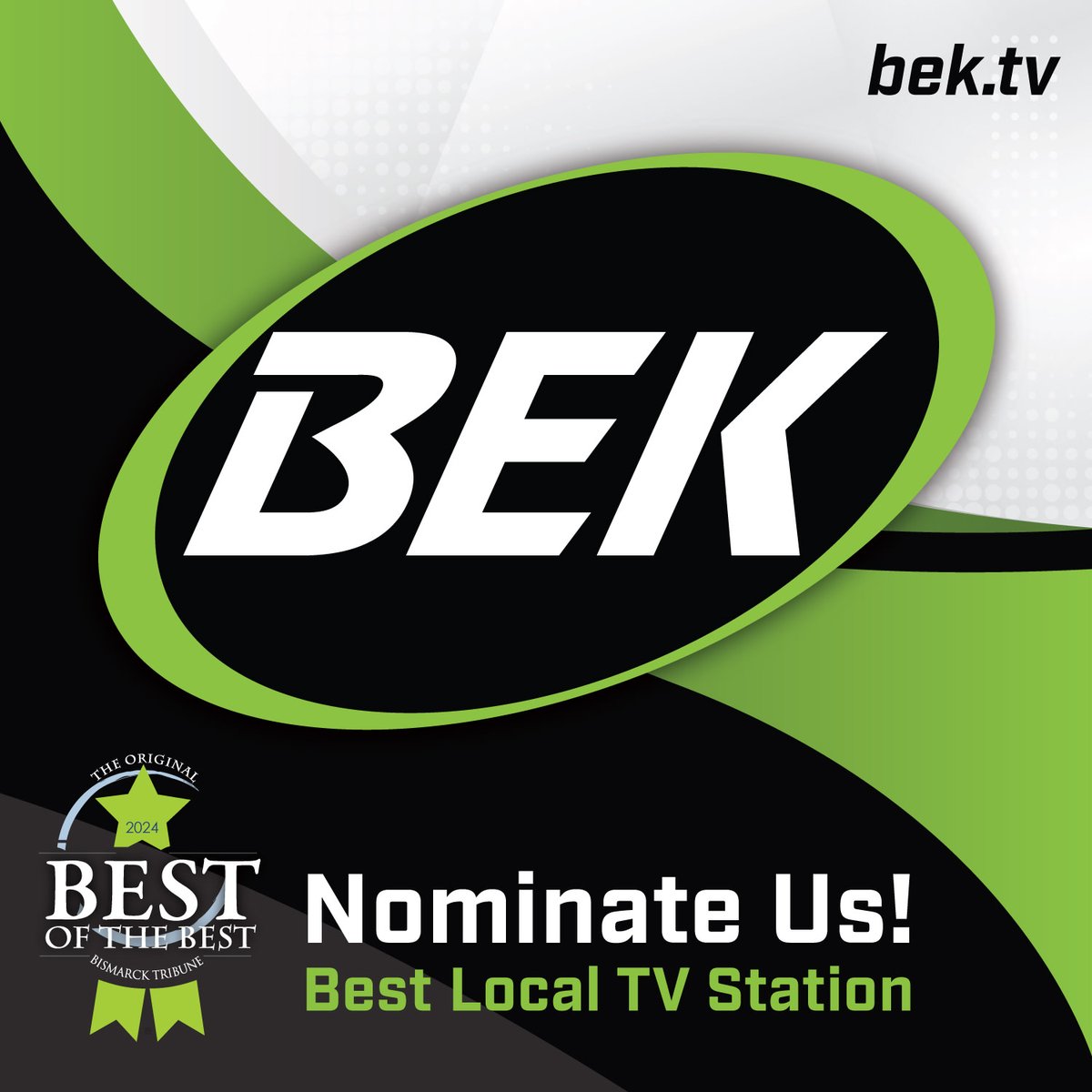 LOA_View's tweet image. Support BEK TV for a Fourth Win!

Nominate us for "Best Local TV Station" in the Bismarck Tribune's "Best of the Best" contest. You have until June 19!
💻 tinyurl.com/votebek

#BEKTV #BEKTVplus #BestOfBest #BestTV