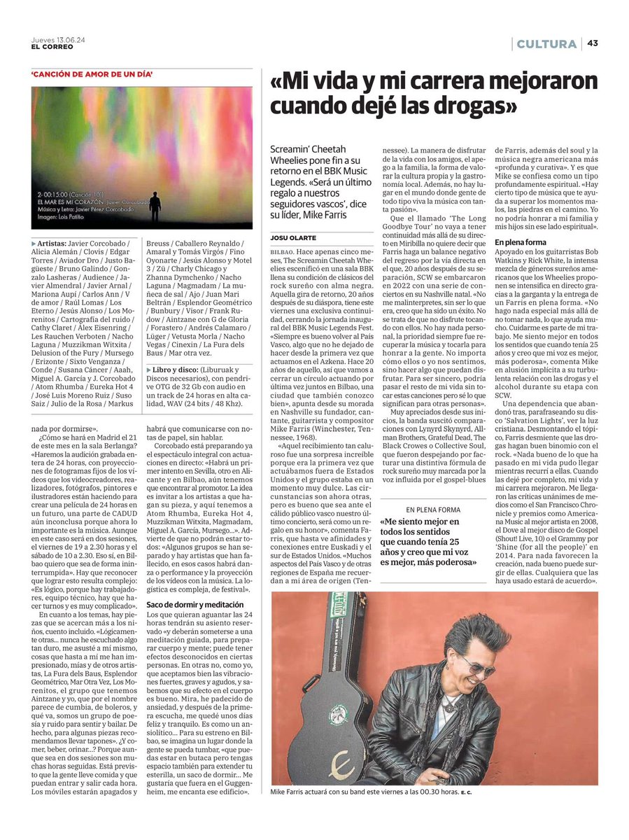 Hoy en <a href="/elcorreo_com/">El Correo</a> me entrevista Isabel Ibáñez sobre el estreno de <a href="/Cadud24h/">Canción de amor de un día. CADUD</a> el próximo 21 y 22 de junio en la sala Berlanga de Madrid